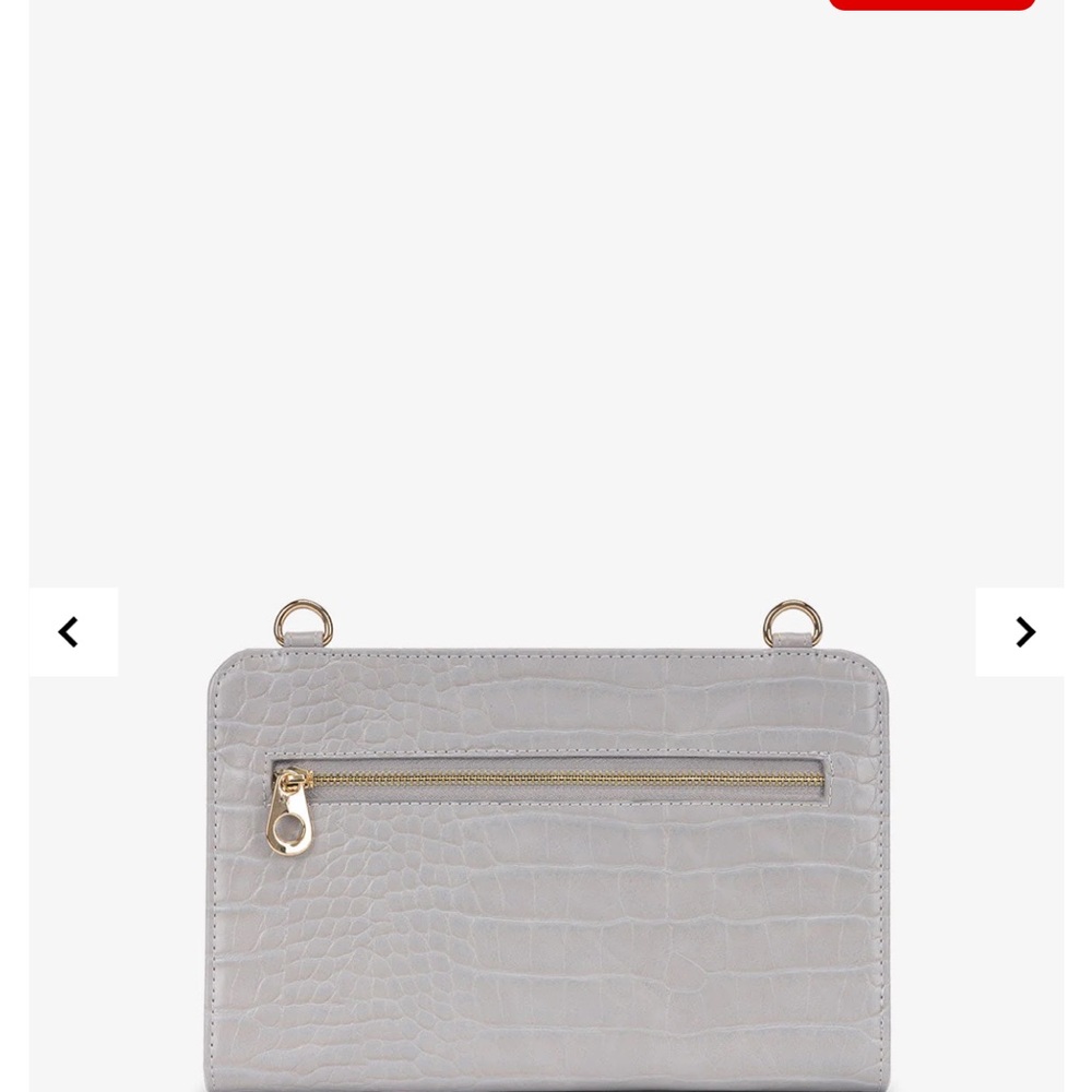 Calpak Tan Croc-Embossed Clutch - Picture 8 of 10